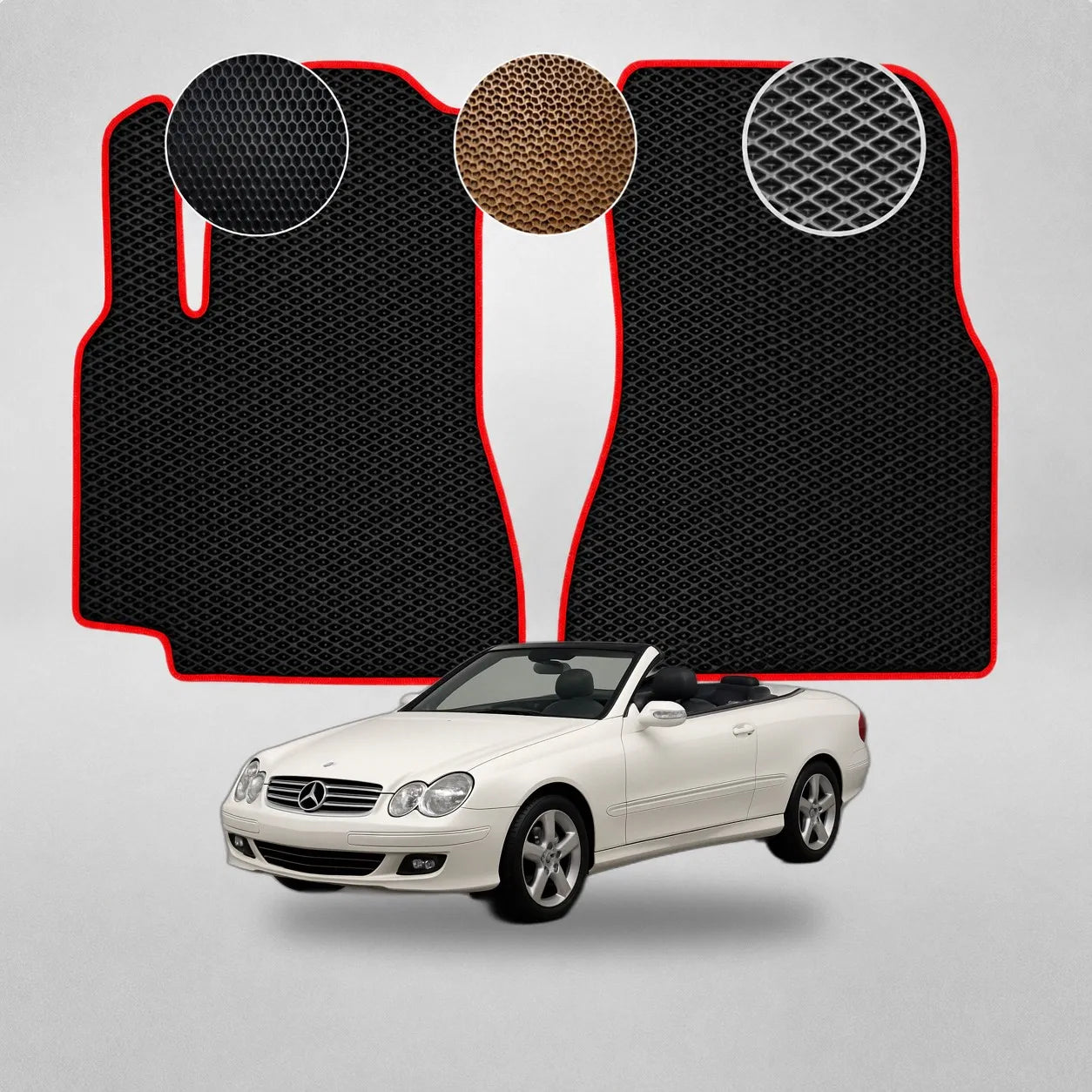 EVA Dywaniki do Mercedes-Benz C209/A209 Kabriolet (od 2002 do 2010)