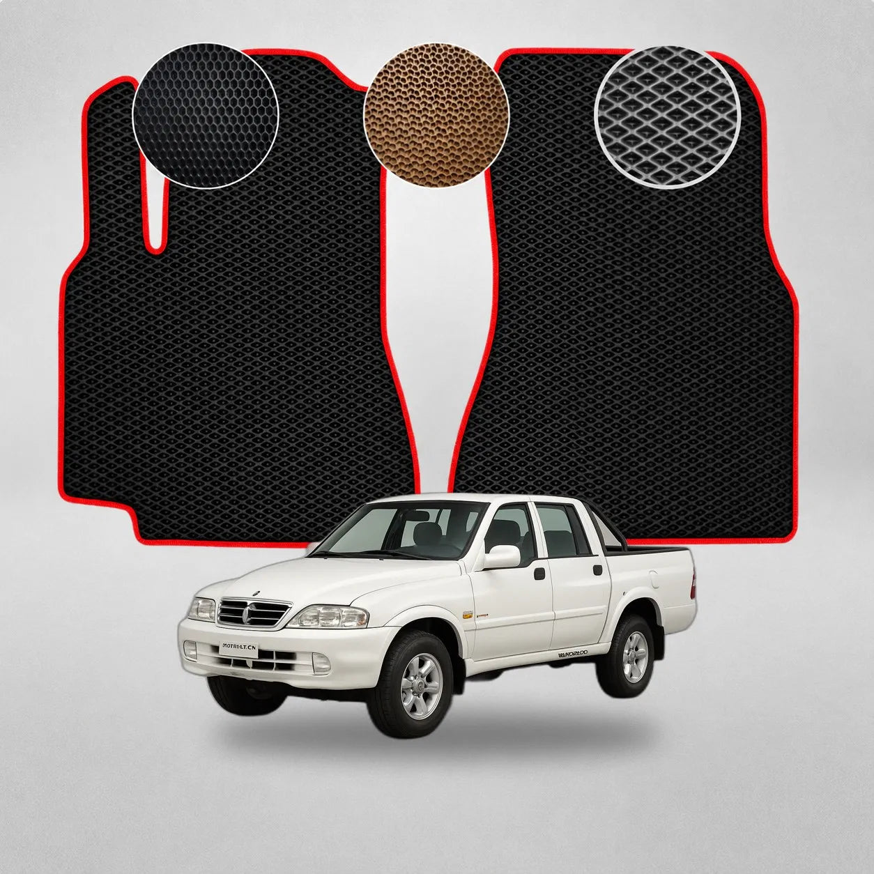 EVA Dywaniki do SsangYong Musso Sports Pickup (od 2002 do 2005)